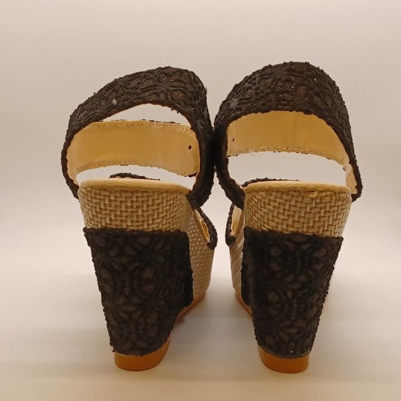 7.5 New Wedge Sandal High Heel Shoe - Picture 6 of 11